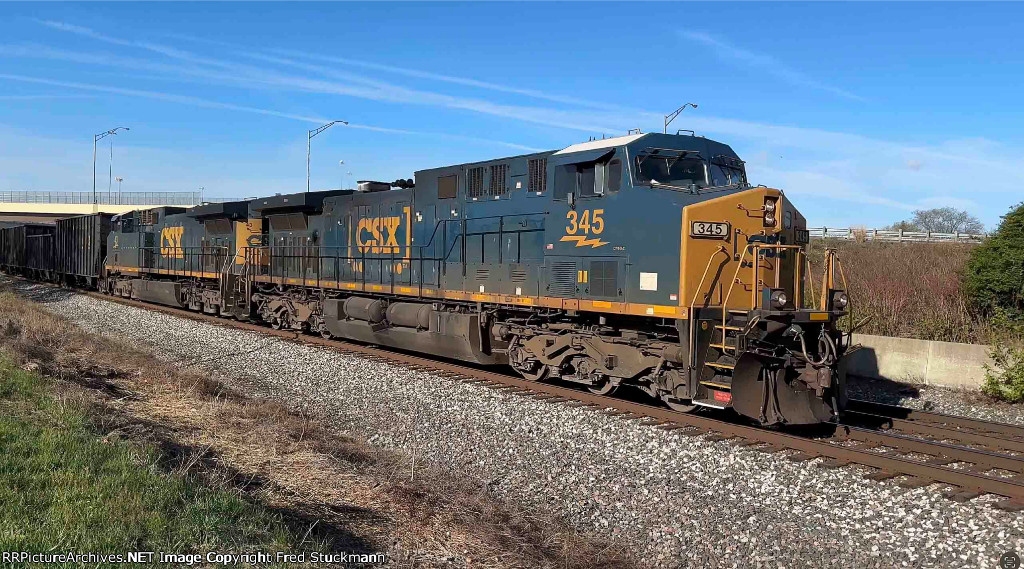 CSX 345 leads B158.